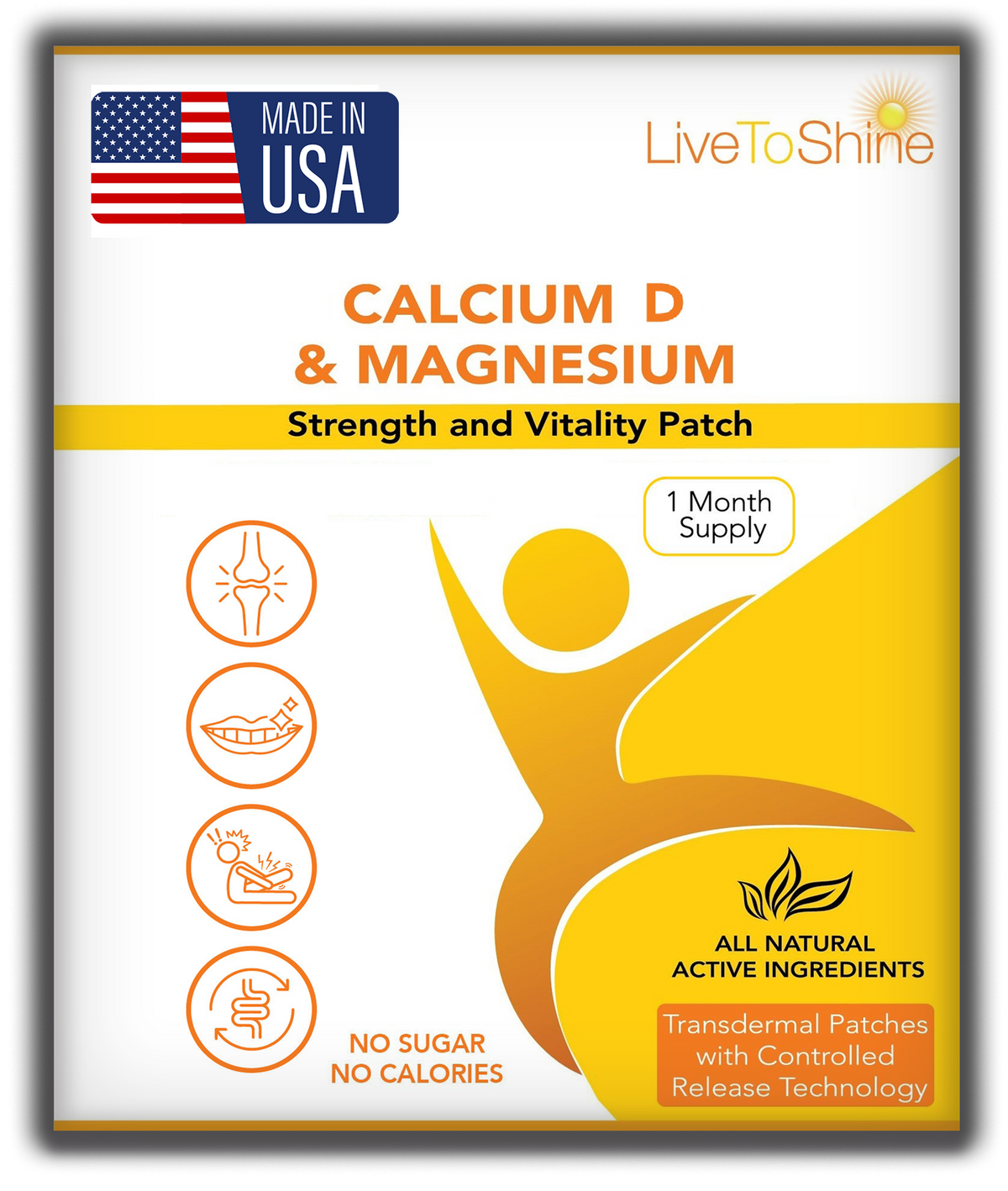 Calcium, Magnesium & Vitamin D3 Patches for Bone Health
