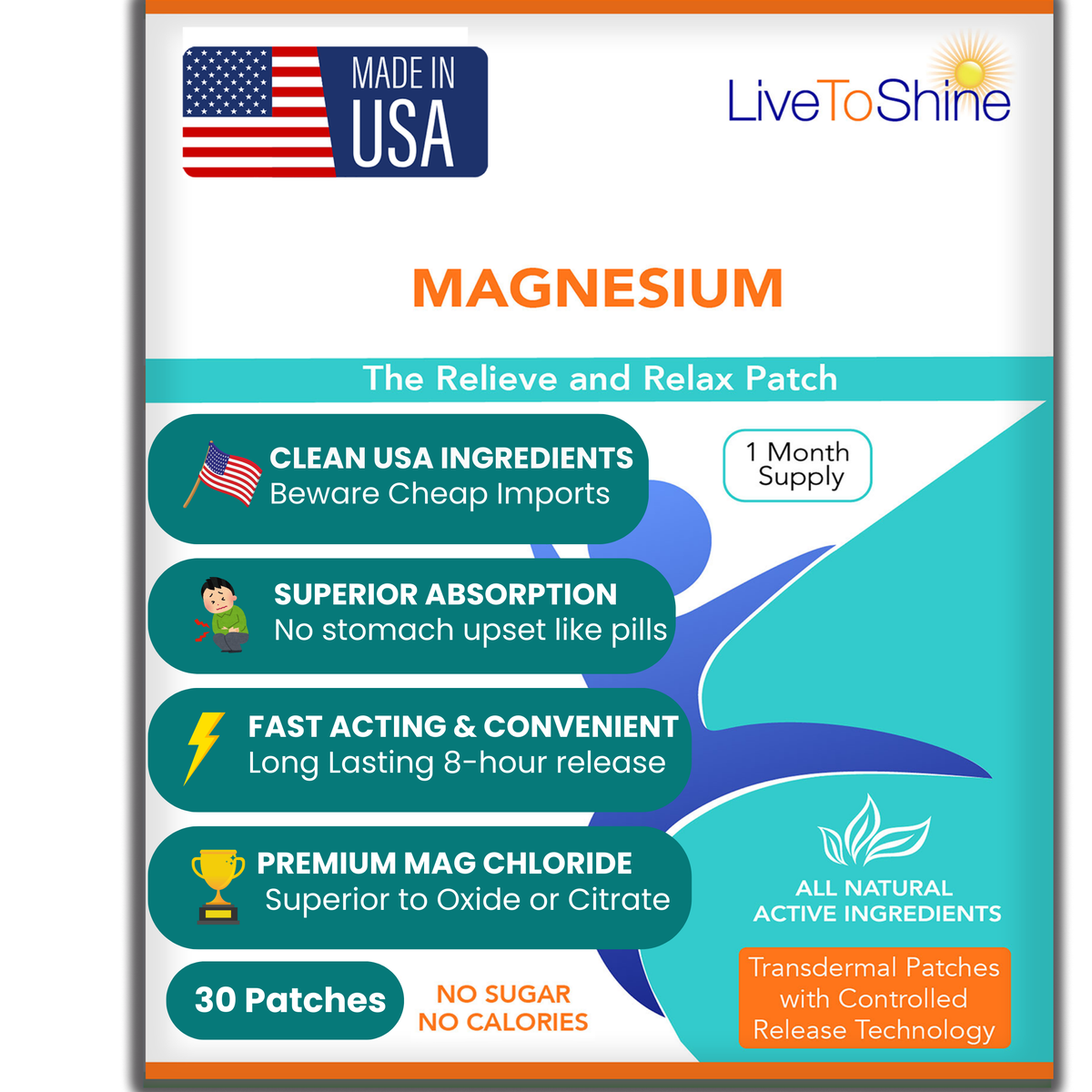 Magnesium Patches for Relaxation & Sleep Support