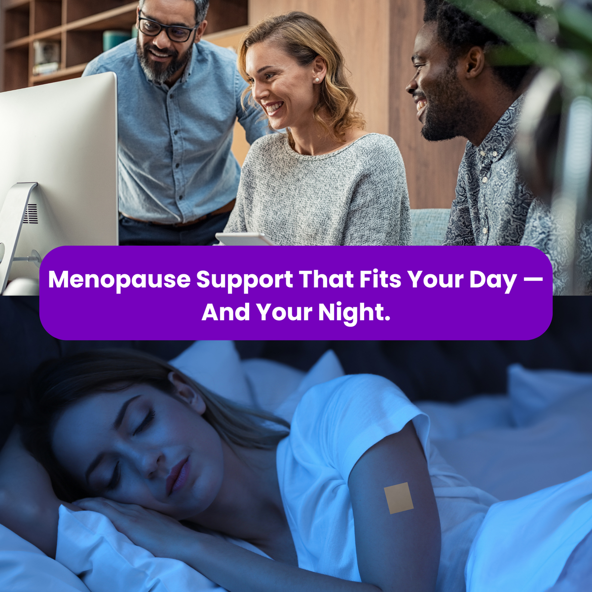 Menopause Support Patch with Black Cohosh & Ashwagandha